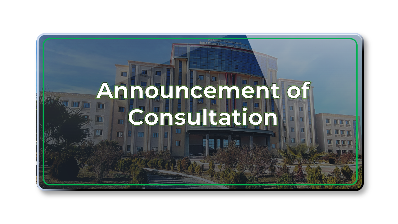 Announcement of Consultation 04-2026