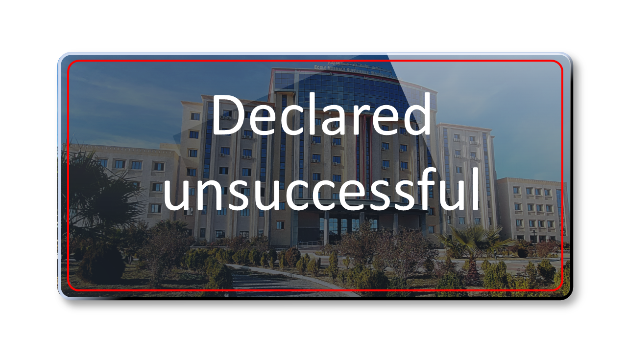 Declared unsuccessful : Consultation No. 42-2025